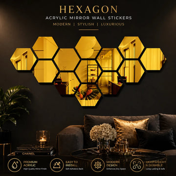 How to Decorate Your Walls with Hexagon Mirror Tiles (And Why Everyone's Obsessed with Them)