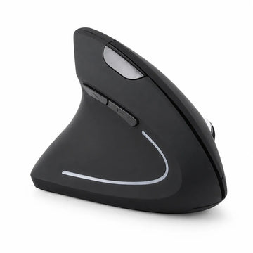 Wireless Vertical Left Hand Mouse UAE: Ergonomic 1600 DPI Optical Mouse with Thumb Buttons & Auto-Sleep | Windows Mac Linux Compatible