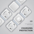 3 - in - 1 Wireless Charging Pad - Crown Cart