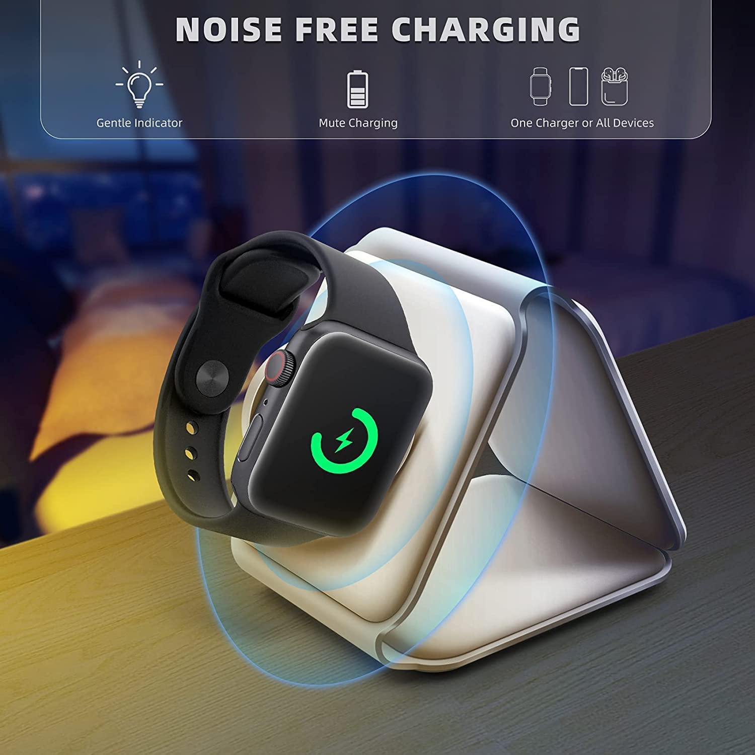 3 - in - 1 Wireless Charging Pad - Crown Cart