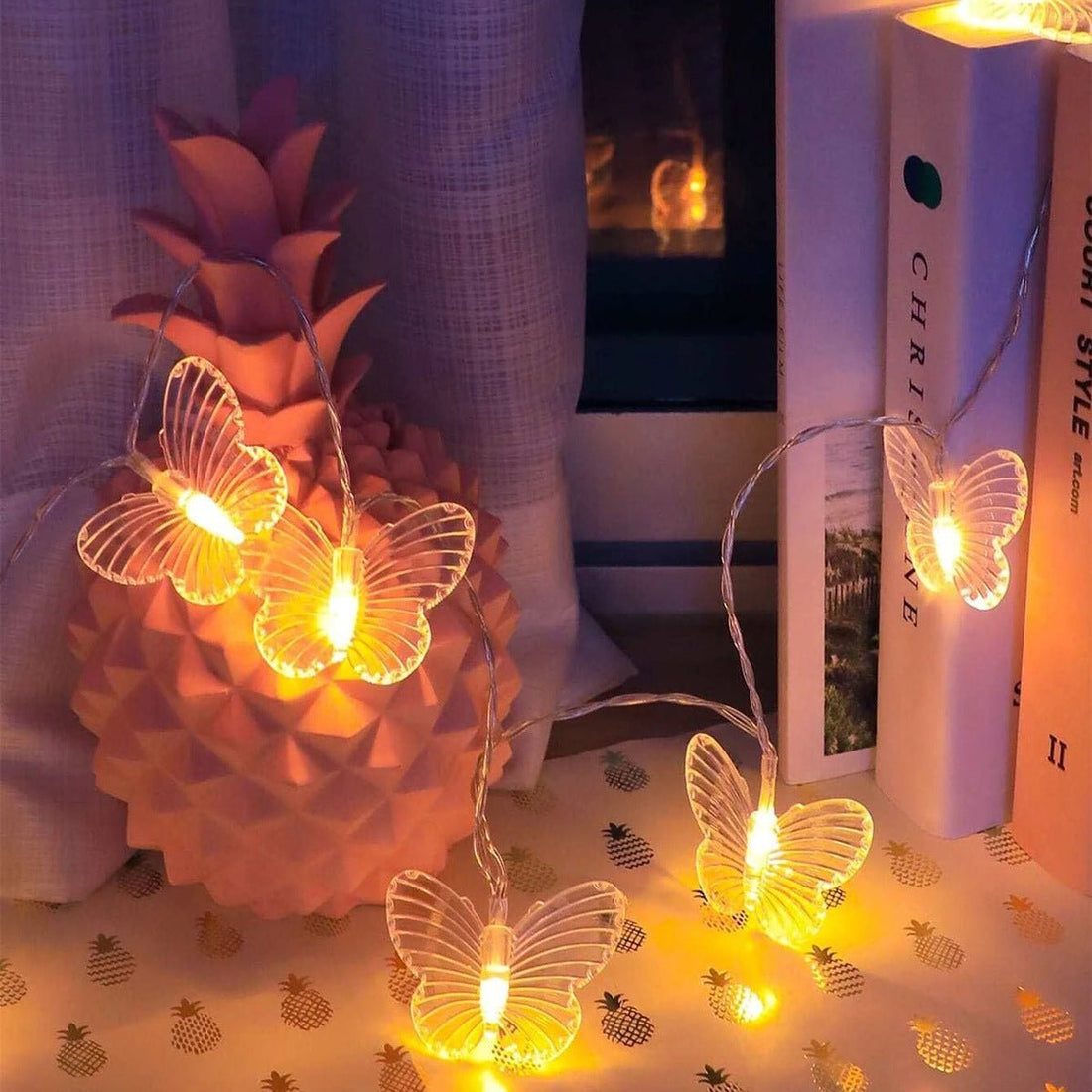 3 Meters 20 Lights Butterfly Christmas Decoration Light String - Crown Cart