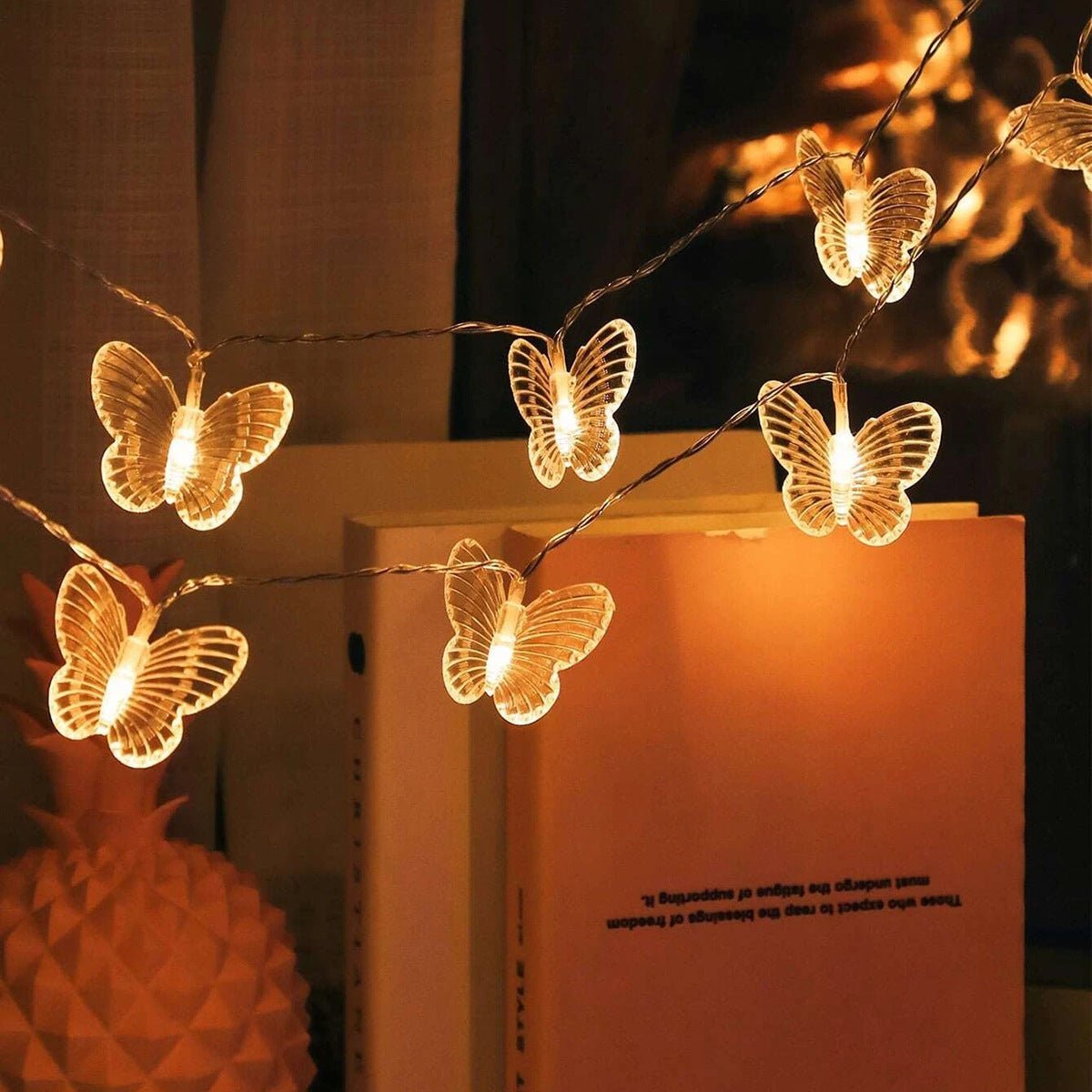3 Meters 20 Lights Butterfly Christmas Decoration Light String - Crown Cart