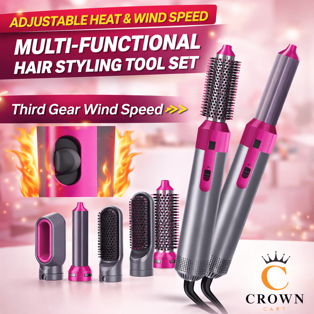 Hot Air Brush (5 - in - 1) - Crown Cart