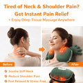 3D Shiatsu Neck & Shoulder Massager with Heat | Deep Tissue Pain Relief - Crown Cart