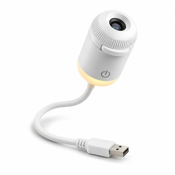2-in-1 USB Galaxy Projector Night Light: 360° Flexible Starry Sky Lamp with 6 Projection Slides