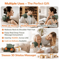3D Shiatsu Neck & Shoulder Massager with Heat | Deep Tissue Pain Relief - Crown Cart