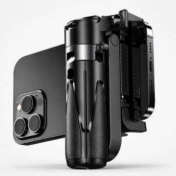 Mini Grip Quadripod with Bluetooth Remote UAE: Foldable Phone Tripod Stand for Selfies, Vlogging, TikTok & Live Streaming | iPhone & Samsung Compatible | Dubai Delivery