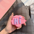 AirPod 2 Case 3D HI BYE Cloud Letter Cartoon Soft Silicone Wireless Earphone Cases For Apple Airpods Case Cute Cover - Crown Cart
