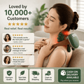 3D Shiatsu Neck & Shoulder Massager with Heat | Deep Tissue Pain Relief - Crown Cart