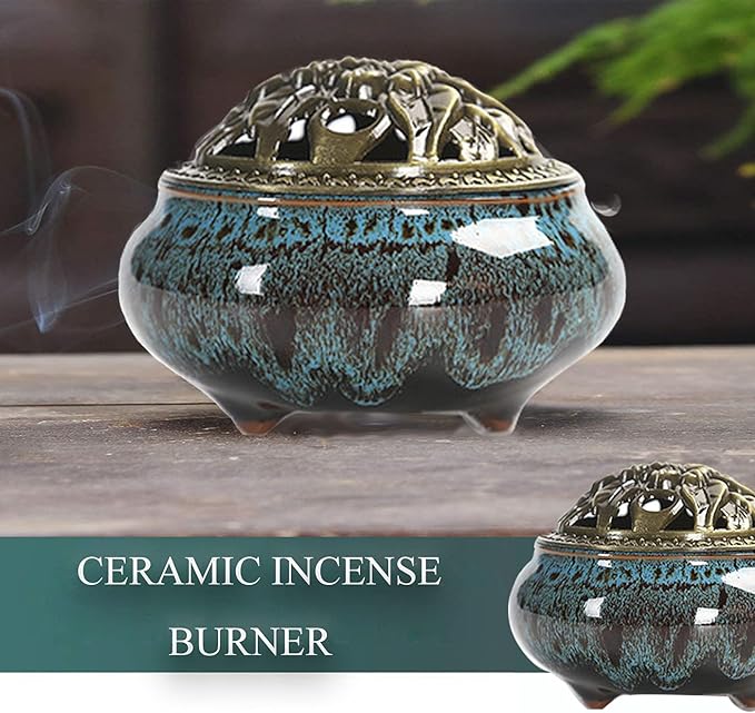 Ceramic Incense Burner - Crown Cart