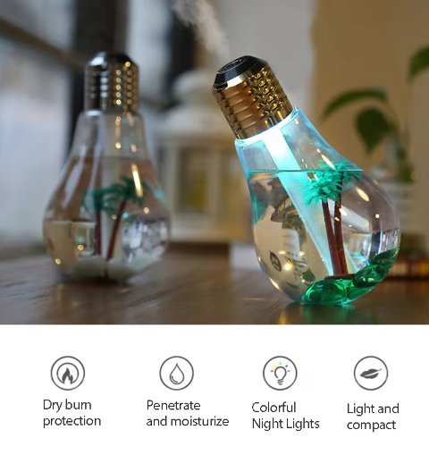 Colorful Lamp Humidifier - Crown Cart