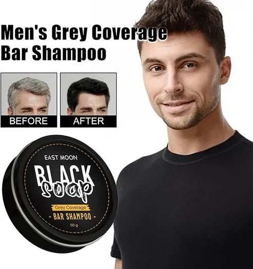 EAST MOON - Black Soap Bar Shampoo (Original) - Crown Cart