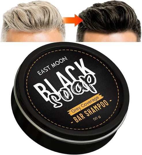 EAST MOON - Black Soap Bar Shampoo (Original) - Crown Cart
