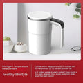 Electric Coffee Mug USB Rechargeable Automatic Magnetic Cup IP67 Waterproof Food - Safe Stainless Steel For Juice Tea Milksha Kitchen Gadgets - Crown Cart