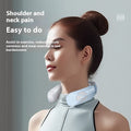 Electric Neck Massager EMS Pulse Rechargeable USB Cervical Traction Therapy Massage Stimulator Pain Relief Heating Function - Crown Cart