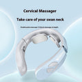 Electric Neck Massager EMS Pulse Rechargeable USB Cervical Traction Therapy Massage Stimulator Pain Relief Heating Function - Crown Cart