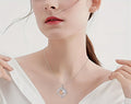 Fashion European And American Style New Heart - shaped Pendant Necklace - Crown Cart