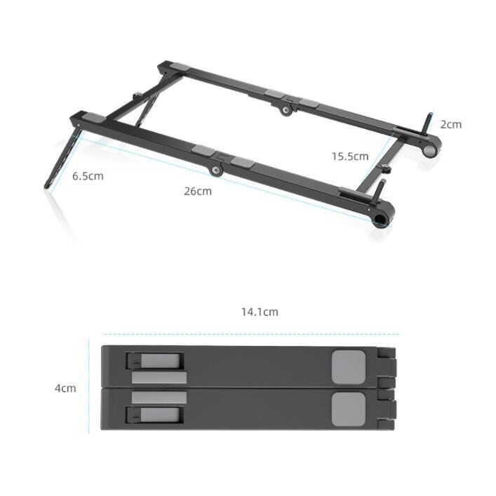 Heightening And Folding Three - in - one Multifunctional Computer Stand - Crown Cart