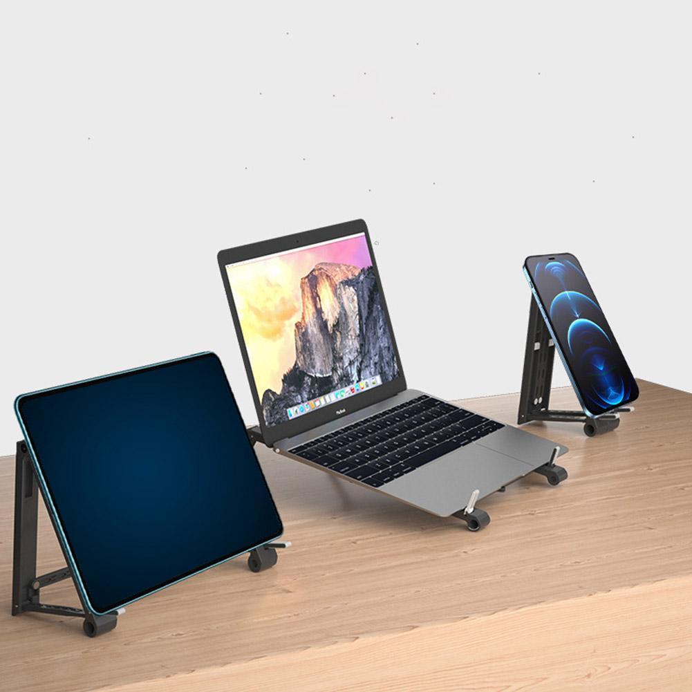 Heightening And Folding Three - in - one Multifunctional Computer Stand - Crown Cart