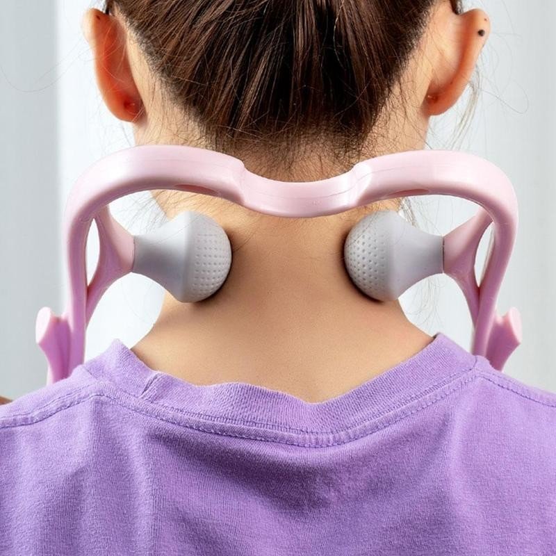 High Quality Multi - function Manual Relaxed Cervical Massager Pressure Relieve Double Ball Pressing Meridian Massager - Crown Cart