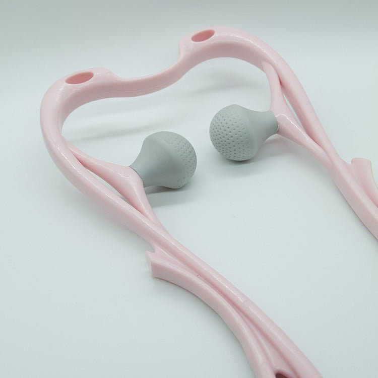High Quality Multi - function Manual Relaxed Cervical Massager Pressure Relieve Double Ball Pressing Meridian Massager - Crown Cart