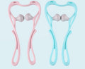 High Quality Multi - function Manual Relaxed Cervical Massager Pressure Relieve Double Ball Pressing Meridian Massager - Crown Cart