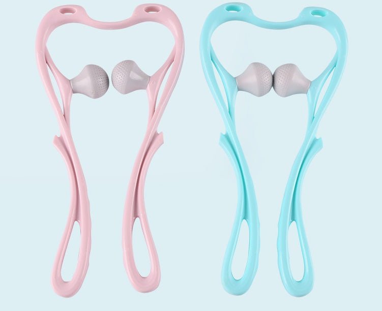 High Quality Multi - function Manual Relaxed Cervical Massager Pressure Relieve Double Ball Pressing Meridian Massager - Crown Cart