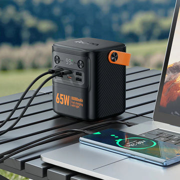 Hoco J152 Pro 80000mAh Power Bank UAE — 65W PD Fast Charging Portable Power Station for Laptop, MacBook, iPhone & Samsung | LED Display + Emergency Light | UAE Delivery