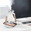 Humidifier USB Wireless Charging Desktop Ultrasonic Spray Aroma Diffuser Rotatable Home Office Mute Air Purifier - Crown Cart