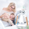 Humidifier USB Wireless Charging Desktop Ultrasonic Spray Aroma Diffuser Rotatable Home Office Mute Air Purifier - Crown Cart