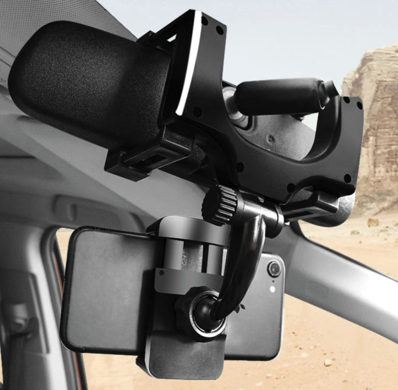 Mobile Phone Holder For Car Rearview Mirror - Crown Cart